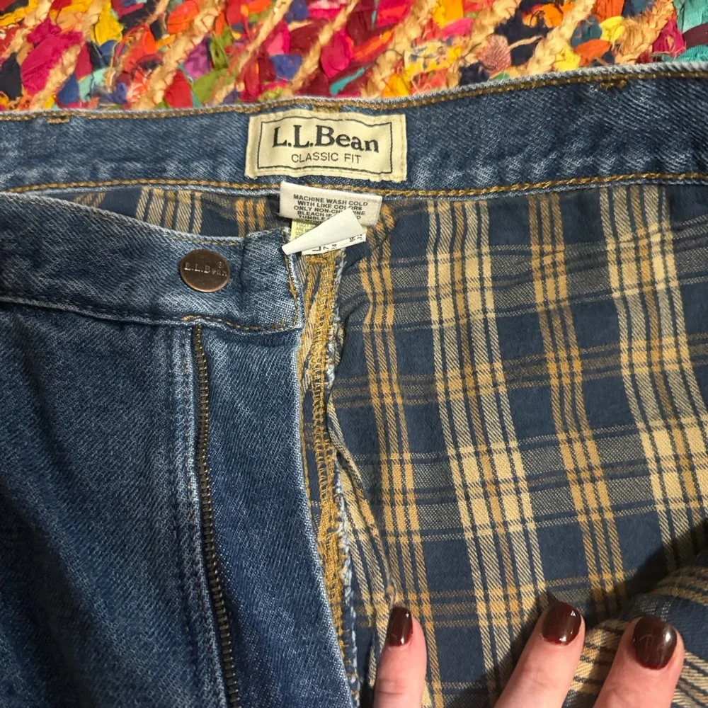 LL. BEAN fleece lined jeans
